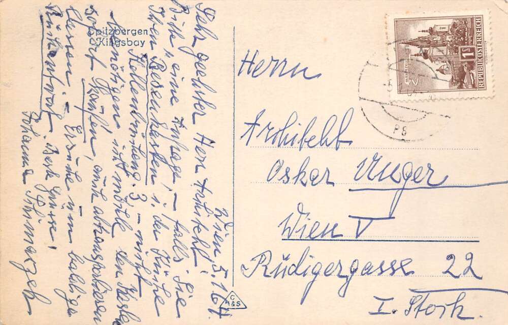 Kings Bay Spitzbergen Norway Glacier Iceberg Scenic View Real Photo PC AA112458 - Image 2