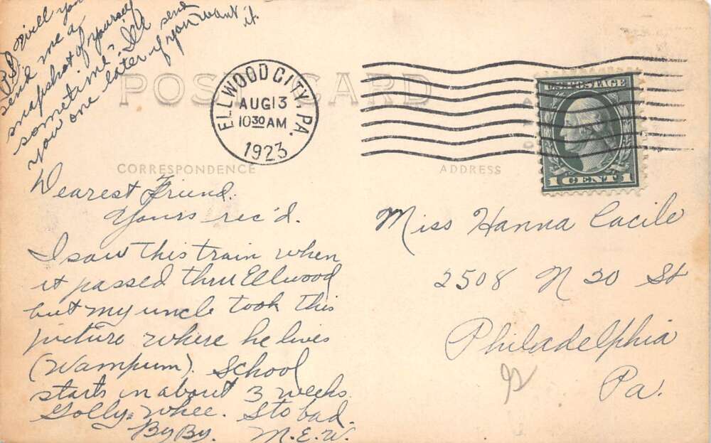 President Harding Funeral Train Real Photo Vintage Postcard AA112473 - Image 2