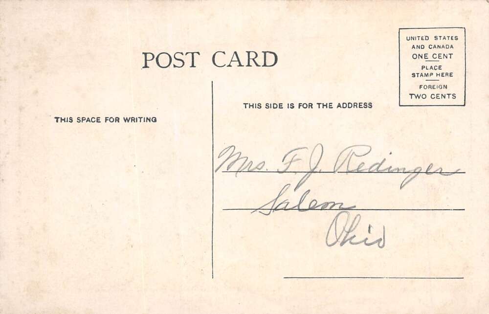 Paris Illinois Twin Lakes Park, B/W Lithograph, Vintage Postcard U27057 - Image 2